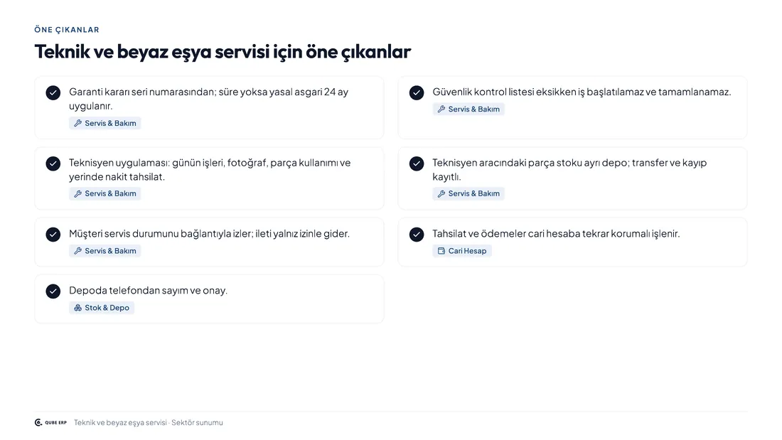 Qube · Teknik Servis — Sayfa 5