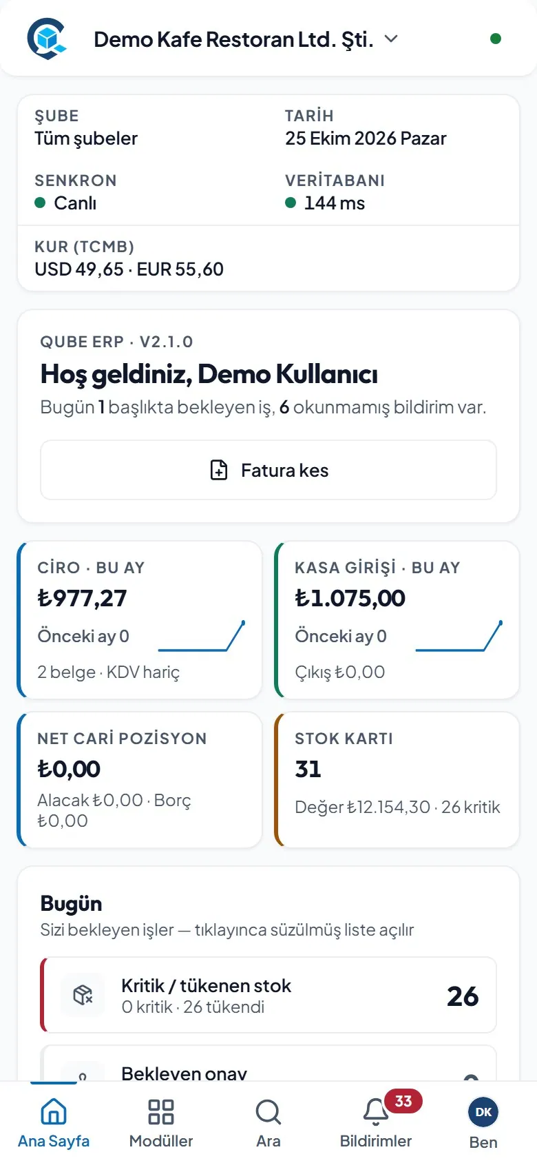 Telefonda ana sayfa